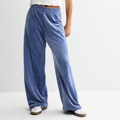 ★TWICE着用BRAND★LUV IS TRUE★OW VELVET PANTS Wholesale Women Fashion Solid Color Velvet Wide Leg Pants