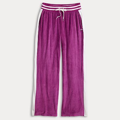 Women's Limited Too Velour Wide Leg Track Pants