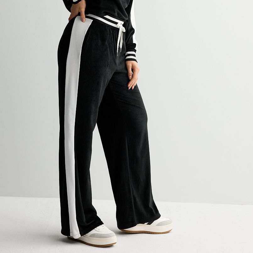 Women's Limited Too Velour Wide Leg Track Pants