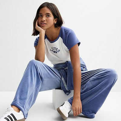 Women's Limited Too Graphic Ringer Tee with Scrunchie Women's Limited Too Graphic Ringer Tee with Scrunchie