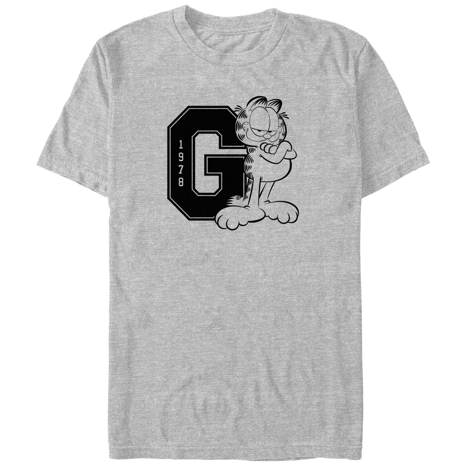 Nickelodeon Big & Tall Garfield Big Face - Maglietta a