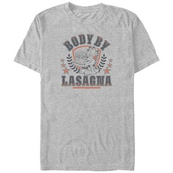Big & Tall Garfield Body By Lasagna Graphic Tee