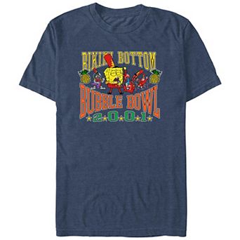 Big & Tall Nickelodeon SpongeBob SquarePants Bikini Bottom Bubble Bowl 2001 Graphic Tee