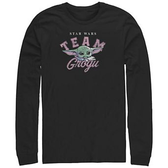 Big & Tall Star Wars The Mandalorian Team Grogu Long Sleeve Graphic Tee