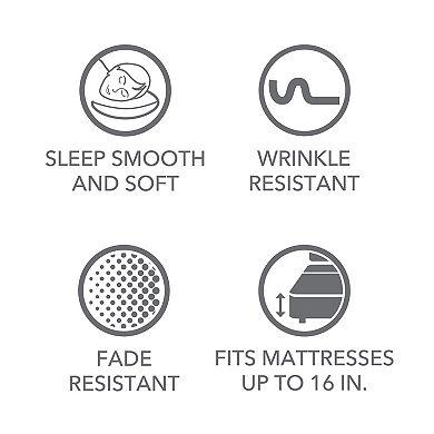 Martex 400 Thread Count Solid Sateen Sheet Set