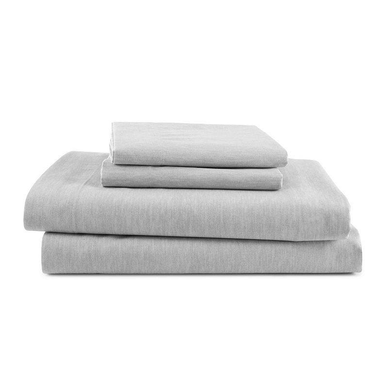 Martex 225 Thread Count Foulard Sheet Set, Gray