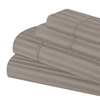 SUPERIOR Egyptian Cotton 600 Thread Count Stripe Deep Pocket Sheet Set