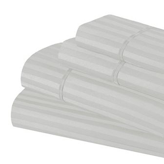 SUPERIOR Egyptian Cotton 600 Thread Count Stripe Deep Pocket Sheet Set
