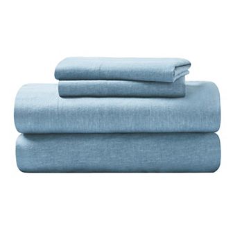SUPERIOR Melange Flannel Cotton Two Toned Textured Deep Pocket Sheet Set
