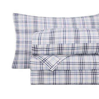 SUPERIOR Plaid Flannel Cotton Deep Pocket Sheet Set