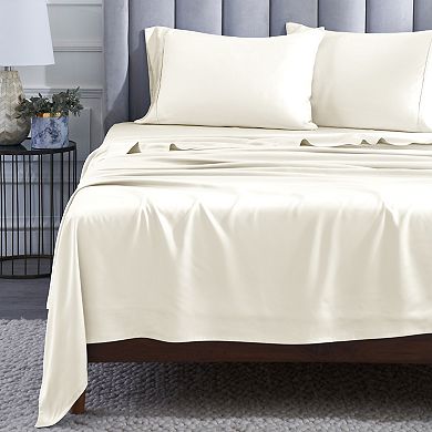 SUPERIOR Modal 400 Thread Count Lightweight Cooling Solid Deep Pocket Sheet Set
