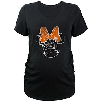 Disney's Minnie Mouse Spider Web Head Maternity Graphic Tee