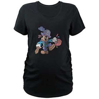 Disney's Mickey Mouse Pirate Trick Or Treater Maternity Graphic Tee