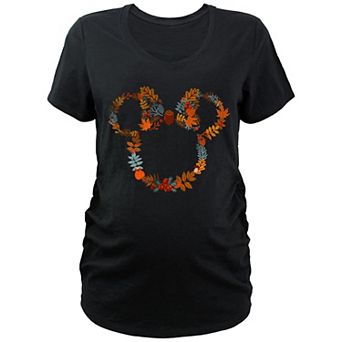 Disney's Mickey Mouse Autumn Wreath Maternity Graphic Tee