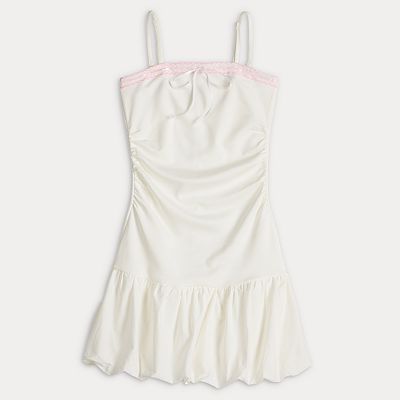 sachin and babi light blue dress Motel kalea puffball bow detail mini dress in black and pink – On Sale Now  with Up to 73% Off