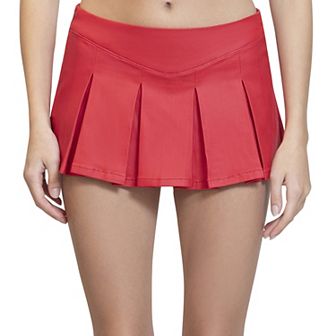 Juniors' madden girl Pleated Skort With V Shape Waistband