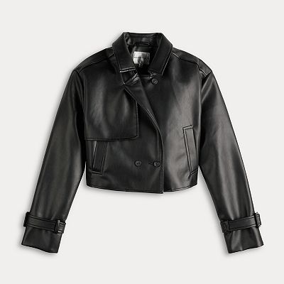 Outerwear Kohl's Leather Jacket Juniors Sonoma Jackets Coats