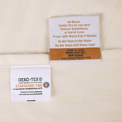 SUPERIOR Egyptian Cotton 400 Thread Count Striped Deep Pocket Sheet Set with Pillowcases