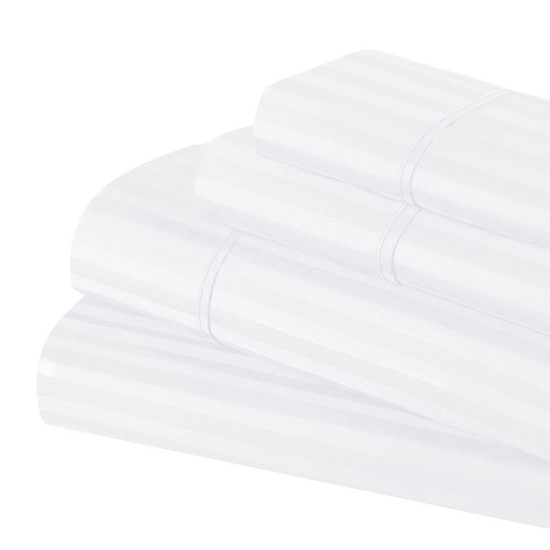 UPC 855031015215 product image for SUPERIOR Egyptian Cotton 400 Thread Count Striped Deep Pocket Sheet Set with Pil | upcitemdb.com
