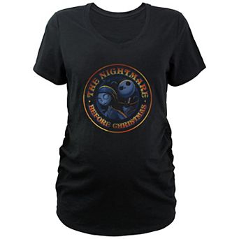 Disney's The Nightmare Before Christmas Jack And Sally Stamp Maternity Graphic Tee