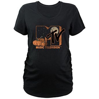 Maternity MTV Pumpkin Patch Logo Graphic Tee