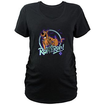 Maternity Scooby-Doo Ruh Roh Scared Trick Or Treater Graphic Tee