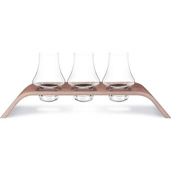 Final Touch Whiskey Flight Tasting Crystal Set Of 3