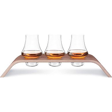 Final Touch Whiskey Flight Tasting Crystal Set Of 3