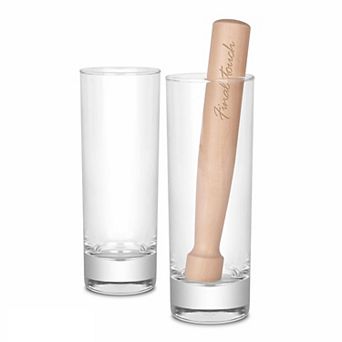 Final Touch Mojito Glass & Muddler Set