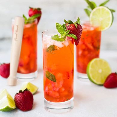 Final Touch Mojito Glass & Muddler Set