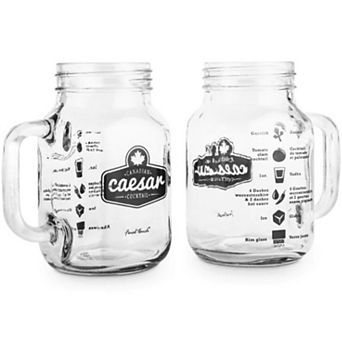 Final Touch Bloody Mary Mason Jar Mugs Set Of 2