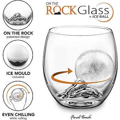 Final Touch On The Rock Glass With Ice Ball Maker