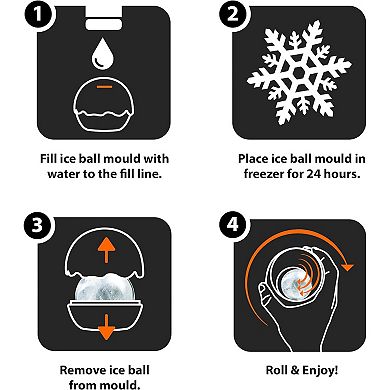 Final Touch On The Rock Glass With Ice Ball Maker