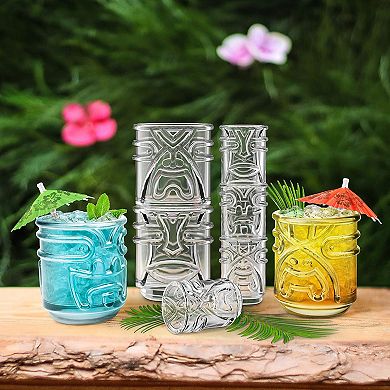 Final Touch Tiki Tumblers Set Of 4 Tumblers