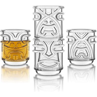 Final Touch Tiki Tumblers Set Of 4 Tumblers