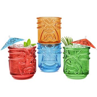 Final Touch Tiki Tumblers Set Of 4 Tumblers