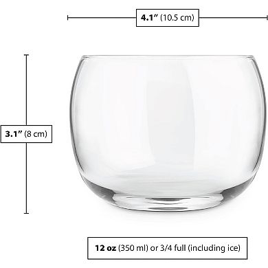 Final Touch Revolve Spinning Cocktail Glass Set Of 2