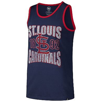 Men's '47 Navy St. Louis Cardinals Upload Franklin Tank Top