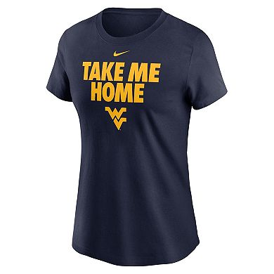Women's Nike Navy West Virginia Mountaineers Local Ultimate Chant T-Shirt