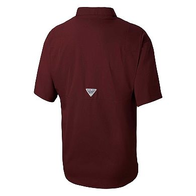 Men's Columbia Maroon Texas A&M Aggies Big & Tall Tamiami Omni-Shade Button-Down Shirt