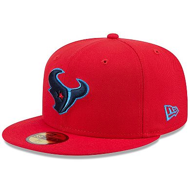 Men's New Era Red Houston Texans Omaha 59FIFTY Fitted Hat