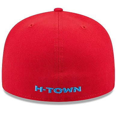 Men's New Era Red Houston Texans Omaha 59FIFTY Fitted Hat