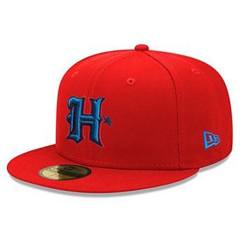 Men's New Era Red Houston Texans Omaha 59FIFTY Fitted Hat