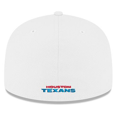 Men's New Era White Houston Texans Omaha 59FIFTY Fitted Hat