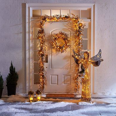 Brylanehome Pre-lit Gold & Silver Wreath