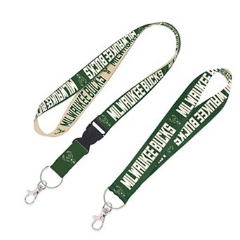 WinCraft Milwaukee Bucks 2-Pack Lanyard with Detachable Buckle & Key Strap Set