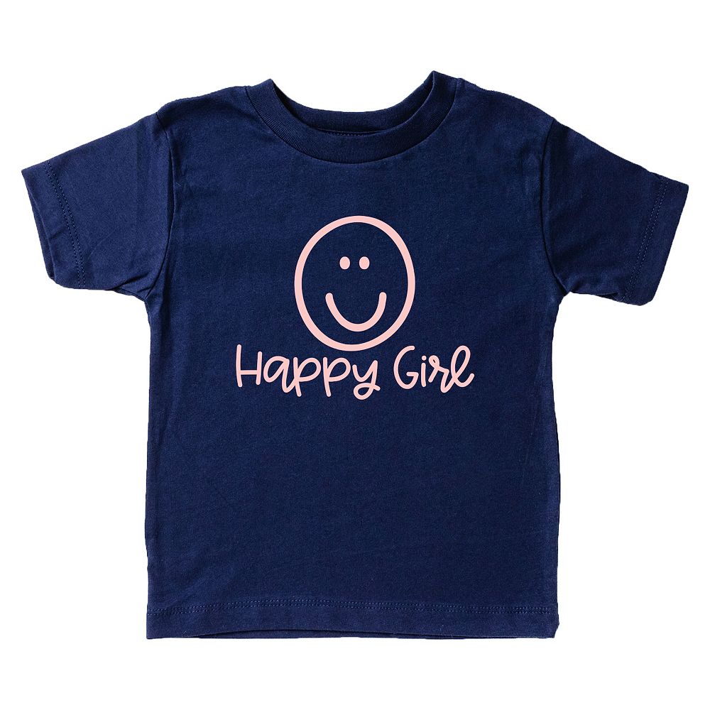 baby smiley face striped tee