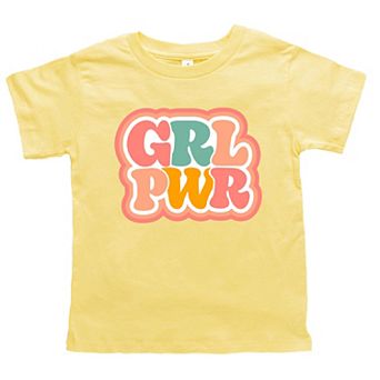 Girl Power Retro Toddler Short Sleeve Graphic Tee