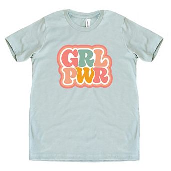 Girl Power Retro Youth Short Sleeve Graphic Tee