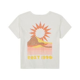 Girls 7-16 Roxy Sun Summer Themed Boyfriend Graphic Tee